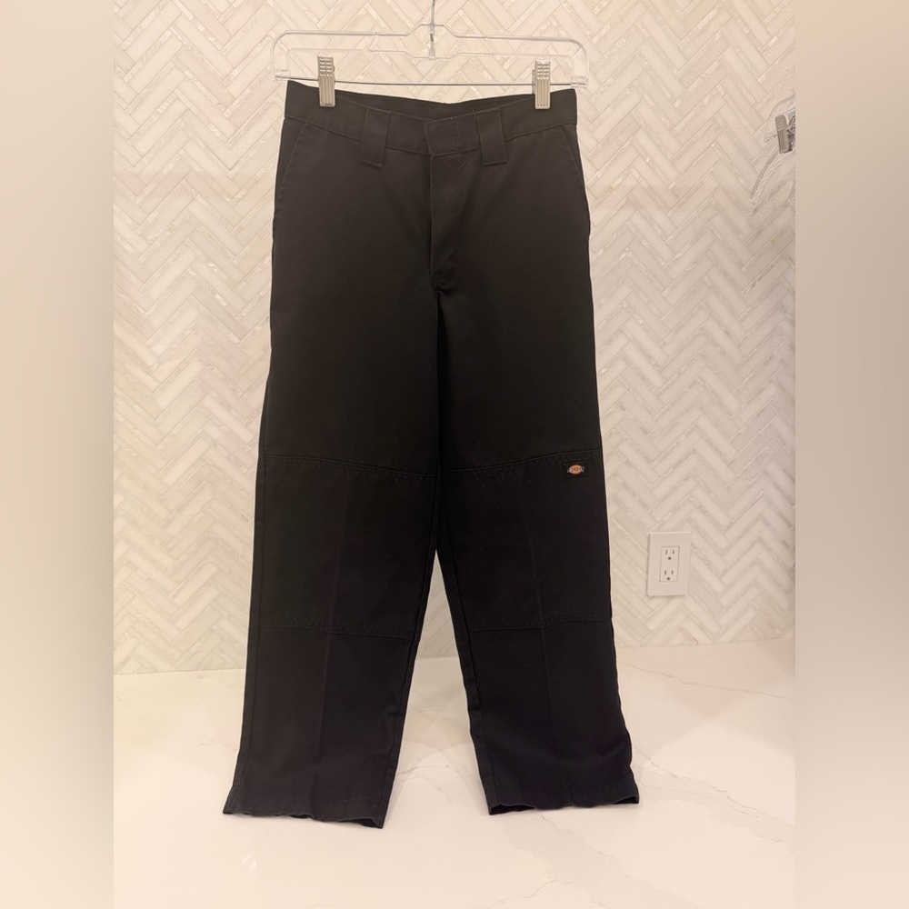 Dickies Double Knee Work Pants - Boys Size 12 - Black Uniform Pants